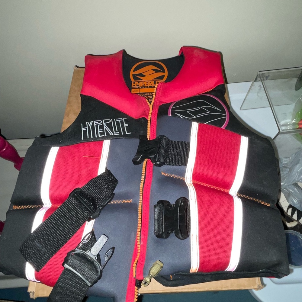 Hyperlite Red & Black Neoprene Life Jacket